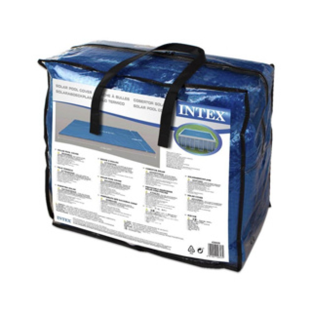 Intex Solar Pool Cover, Fits 16' x 8' Rectangular Rectangular Frame Polish