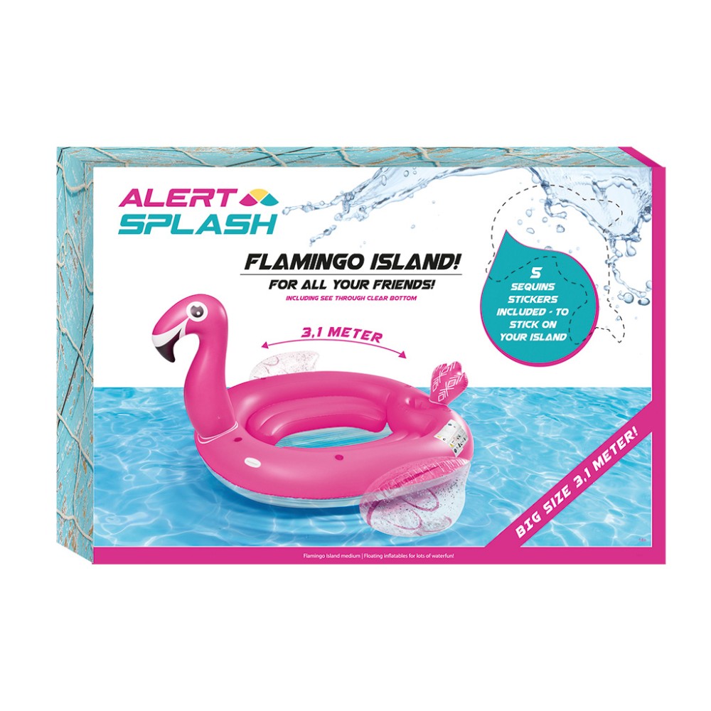 Inflatable Island Flamingo 310X270X175 Cm