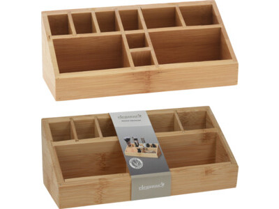 Make up organiser bamboe