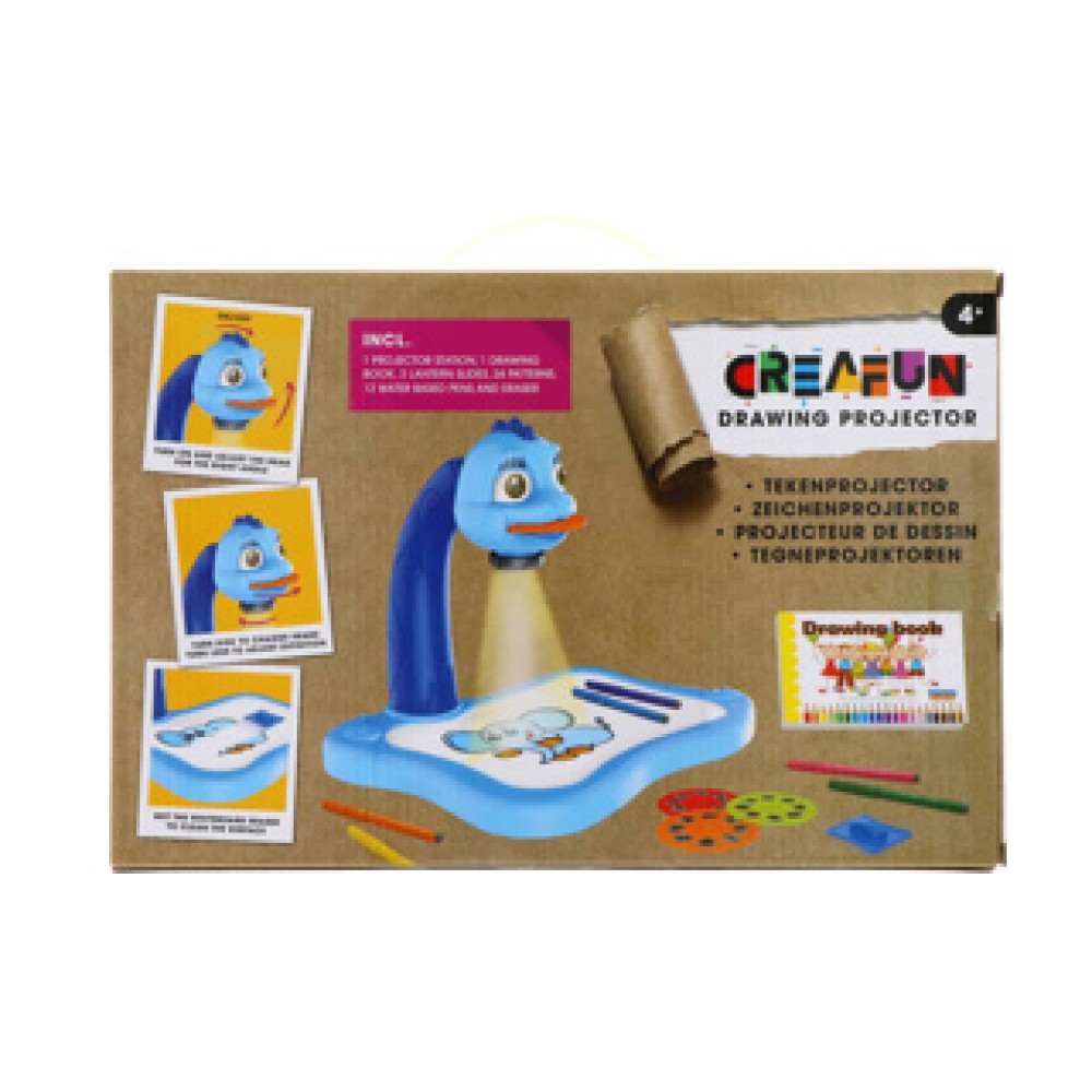 Creafun projector dia blauw + accessoires