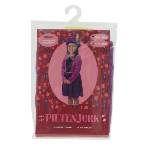 Piet Dress Purple Stars 98-104 Cm
