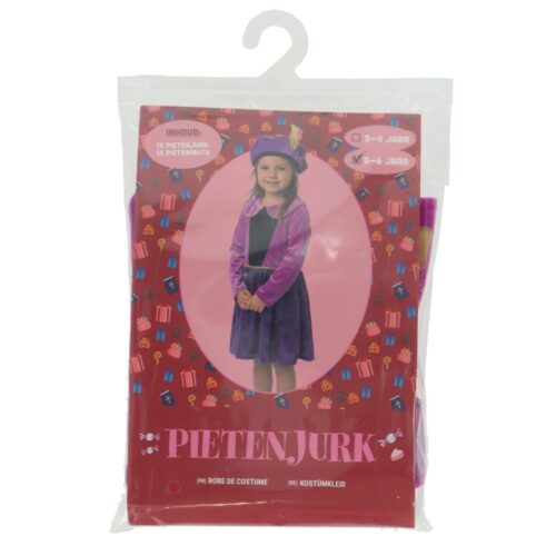 Piet Dress Purple Stars 110-116 Cm