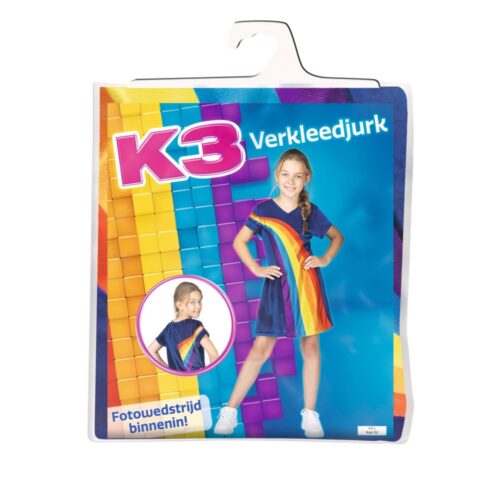 K3 Dress Rainbow Blue 9-11 Year