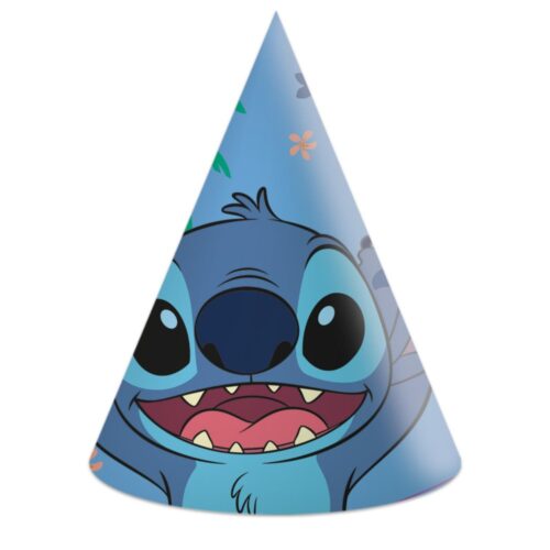 Stitch & Angel Party Hats 6 Pieces