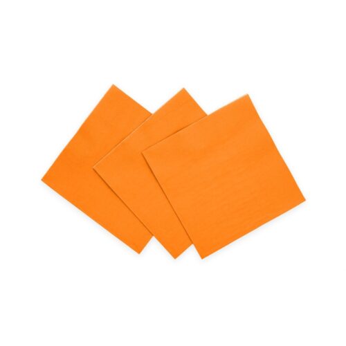 20 3-Laags Papieren Servetten 24x24 Oranje