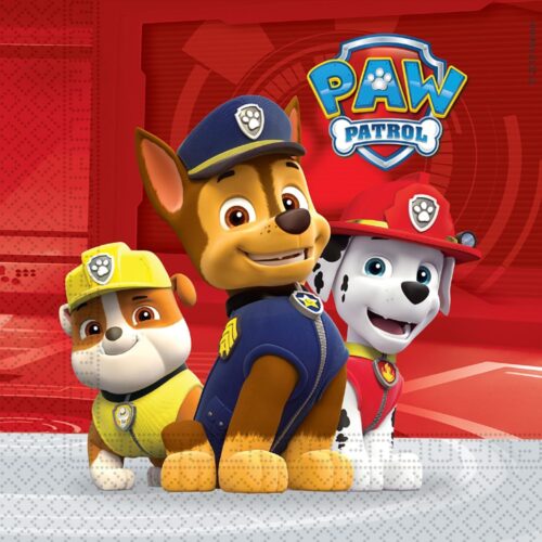 Paw Patrol Ready For Action Servetten 20st 33x33