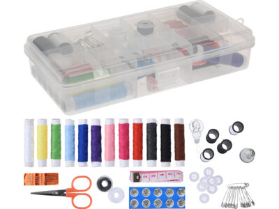 Sewing box with 56 accessories