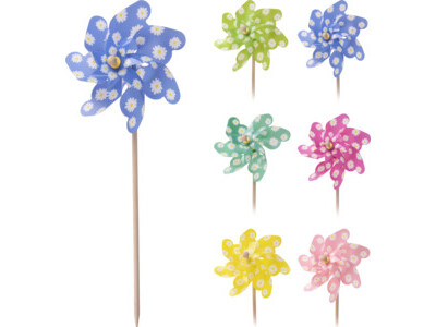 Windmolen bloem 55cm 6ass kl