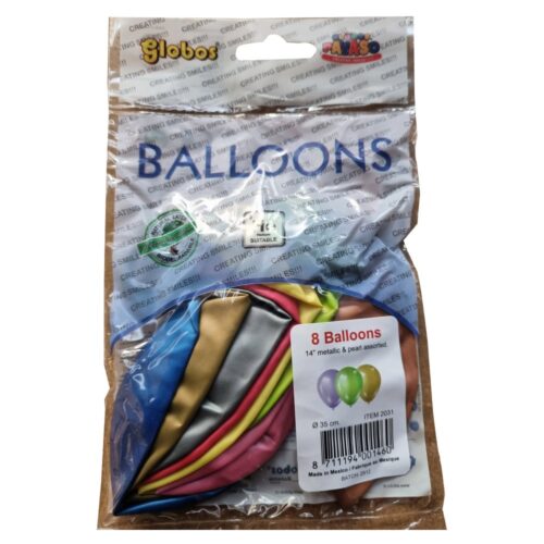 Ballon Metallic 35 Cm Assorti (assortiment – willekeurige uitvoering)