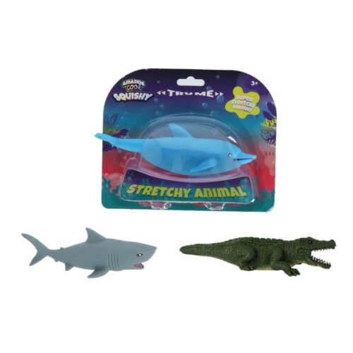 Amazing Cool Stretchy haai, dolfijn of krokodil  assorti (assortiment – willekeurige uitvoering)