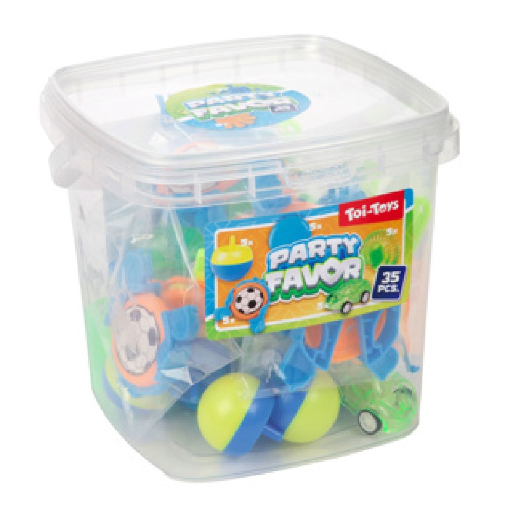 Uitdeel speelgoed 35 stuks in emmer 2 assorti (assortiment – willekeurige uitvoering)