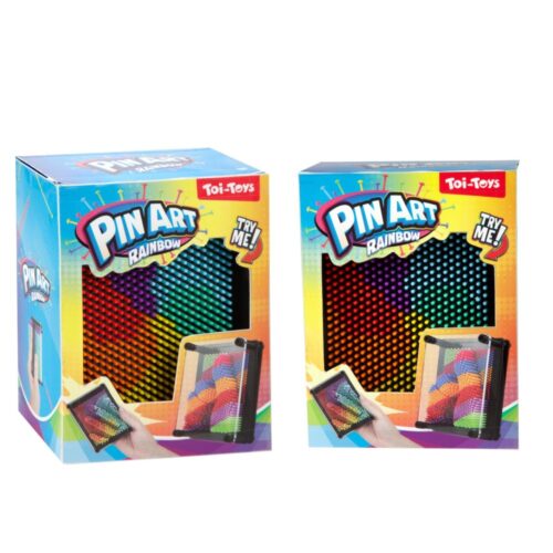 Fun Pin Art Regenboog 12x9cm (fidget) 2 Assorti (assortiment – willekeurige uitvoering)
