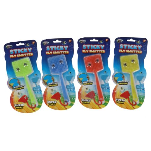 Amazing cool sticky vliegenmepper + 2 vliegen  assorti (assortiment – willekeurige uitvoering)