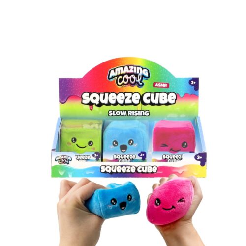 Amazing Cool squeeze cube plush neon assorti (series of random version))