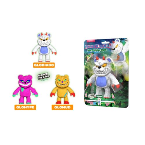 Stretchapalz Glow Bear Gang 14 cm 3 assorti (assortiment – willekeurige uitvoering)