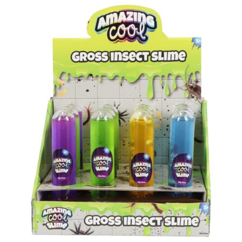 Amazing Cool slime test tube met insect 4 assorti (assortiment – willekeurige uitvoering)