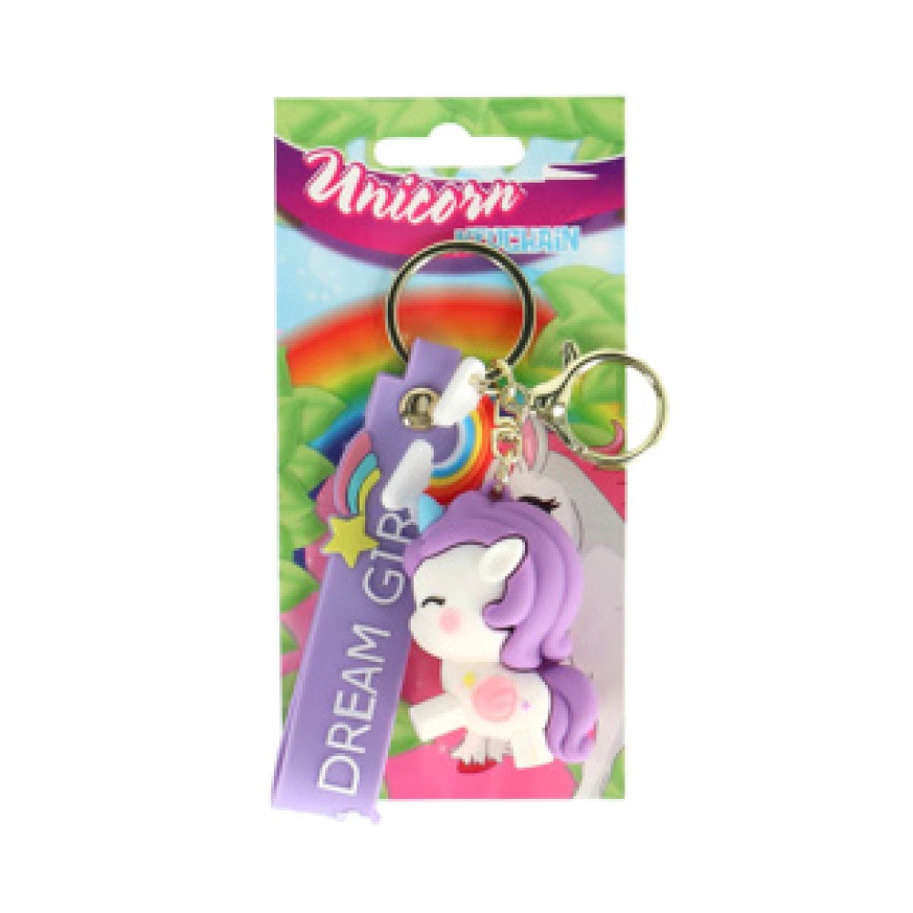 Keychain unicorn 4 assorti (range of random version)
