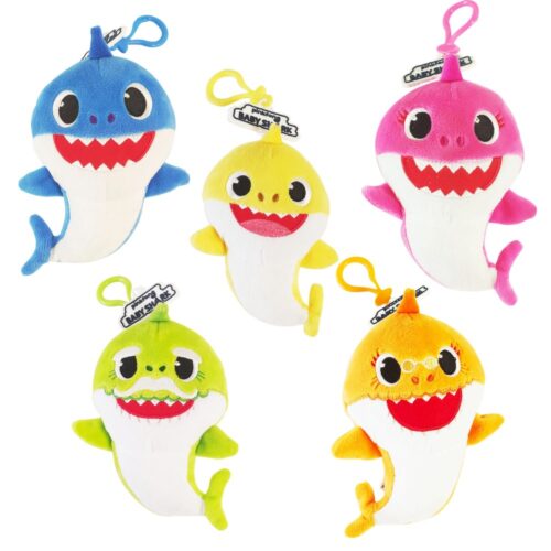 Babyshark Pluche Sleutelhanger Assorti (assortiment – willekeurige uitvoering)