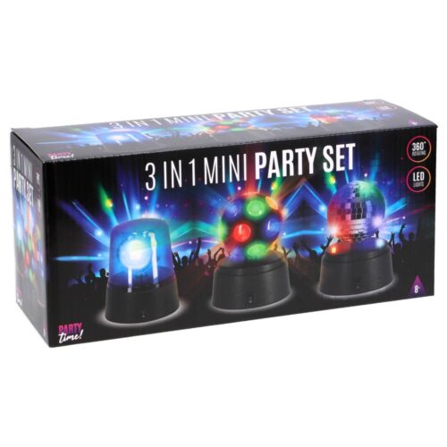 Disco mini party set 3 in 1 party time