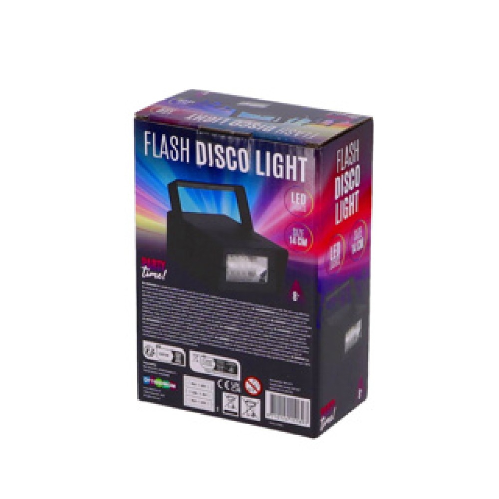 Disco flash light led mini party time