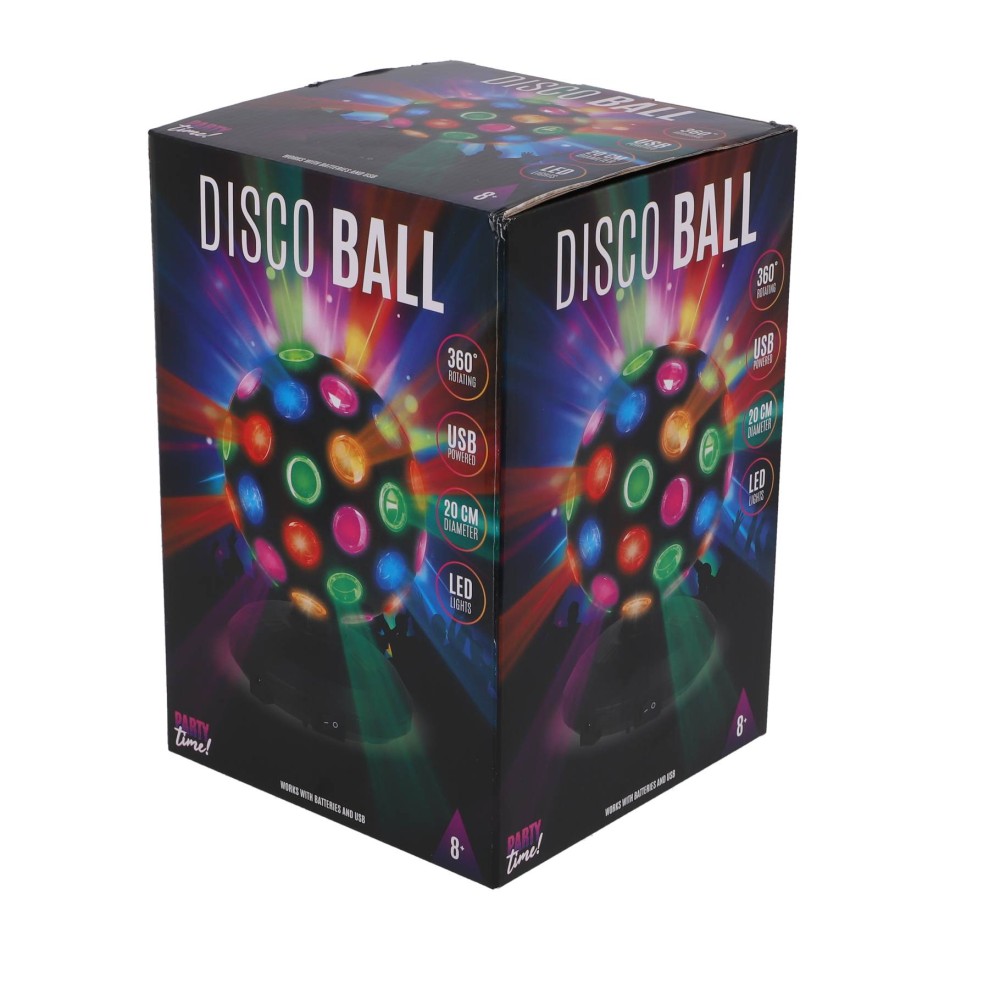 Disco Ball LED 20 cm party time