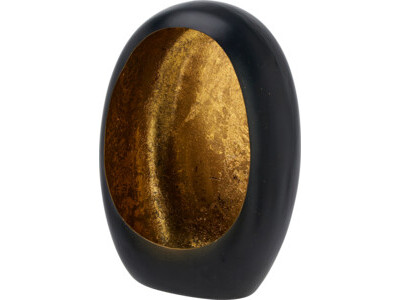 Theelichthouder 17x11cm goud