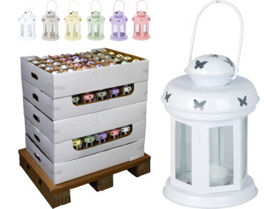 Lantern deco glass 6ass kl