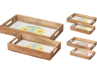 Dienblad bloem set