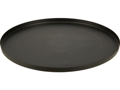 Onderbord 28cm metaal zwart