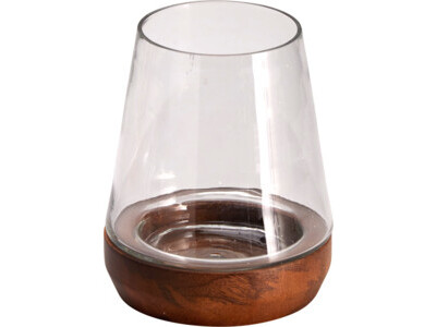 Theelichthouder 17cm glas