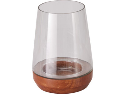 Theelichthouder 20cm glas