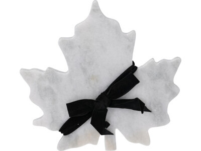 Board leaf marble white 27x27cm