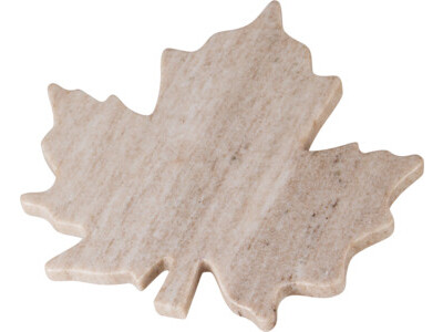 Bord blad marmer zand 27x27cm
