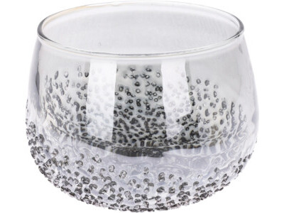 Tea-light holder grey 11x8cm