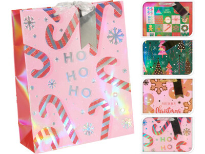 Geschenktas kerst medium 4ass