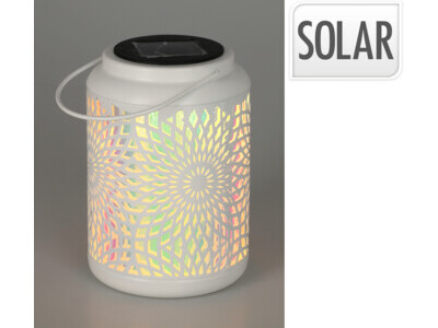 Solar lantaarn 18cm wit