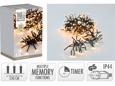 Cluster lighting 768led e ww