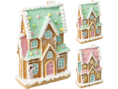 Gingerbread huis deco 14cm