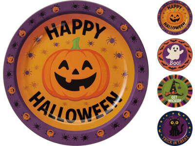 Onderbord halloween 33cm 4ass