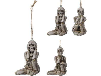 Skelet hang deco 5x4x10cm 3ass