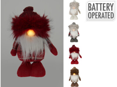 Gnome m led 15x22cm 4ass