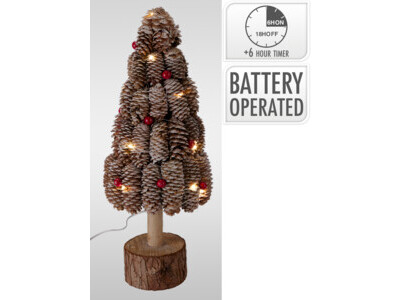 Boom dennenappel 15led 40cm