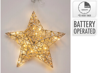 Star 30cm With LED champagne go