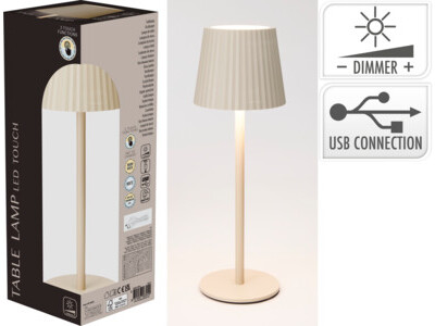 Tafellamp 9x27cm cream