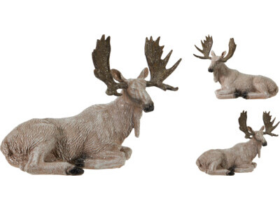 Eland liggend 25x9x18cm 2ass