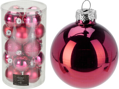 Kerstbal 60mm s20 warm roze