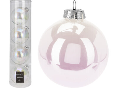 Kerstbal 10cm s4 irridescent