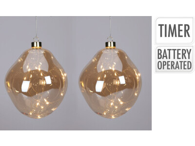 Organic ball set2 m LED gold