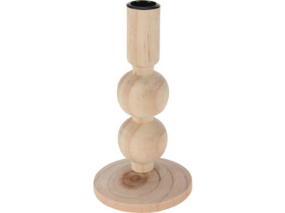 Kandelaar hout 17cm