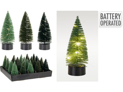 Boom met led 10cm 3ass groen